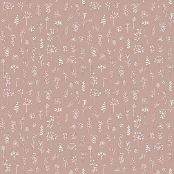 Manhattan Comfort Jefferson Tatula Rose Floral 33 ft L X 209 in W Wallpaper BR4060-139280 - main